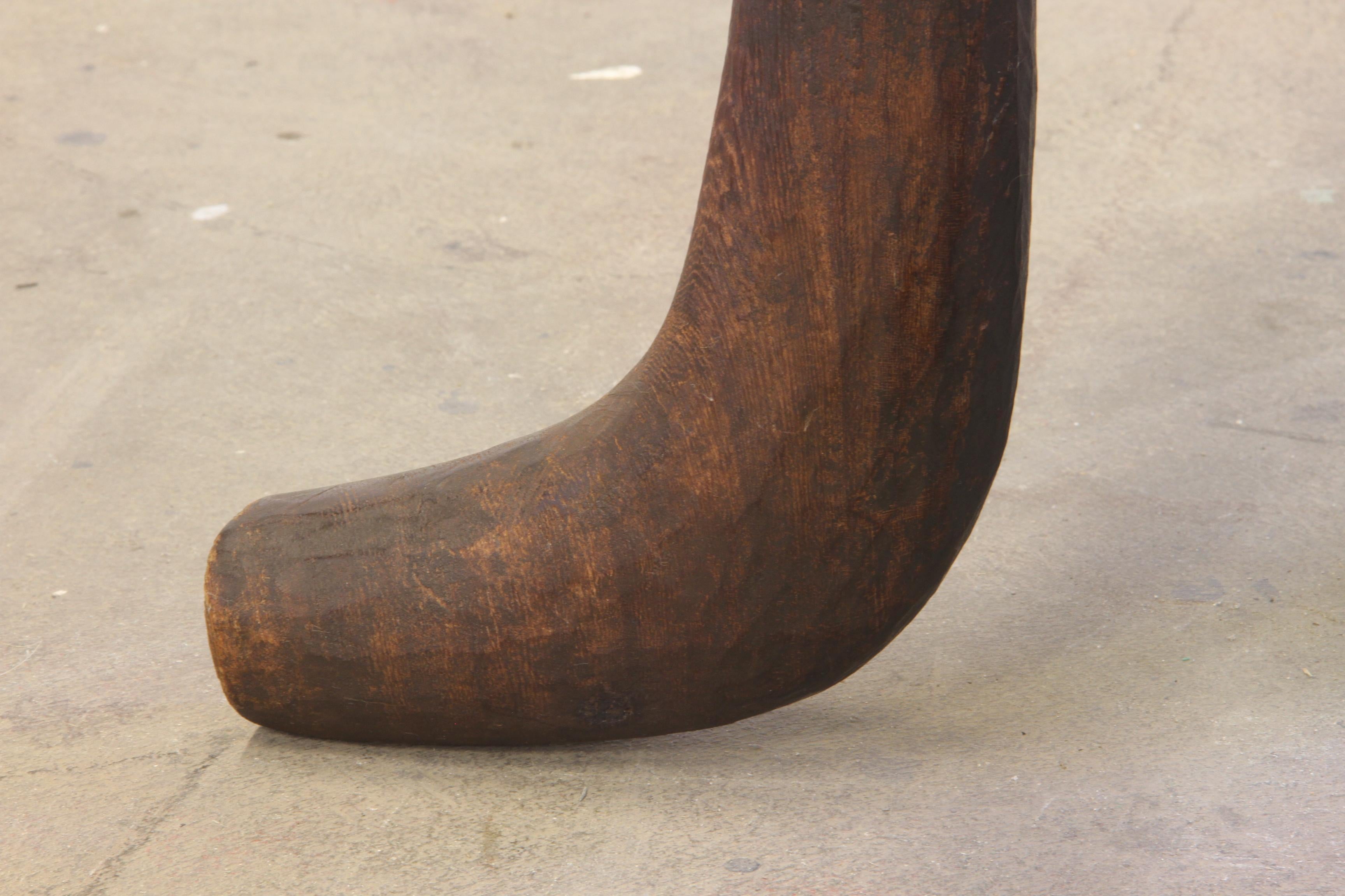 Ethiopian Stools, from Africa 'Oromo’ Chair Three-Legged hand carved For Sale 7