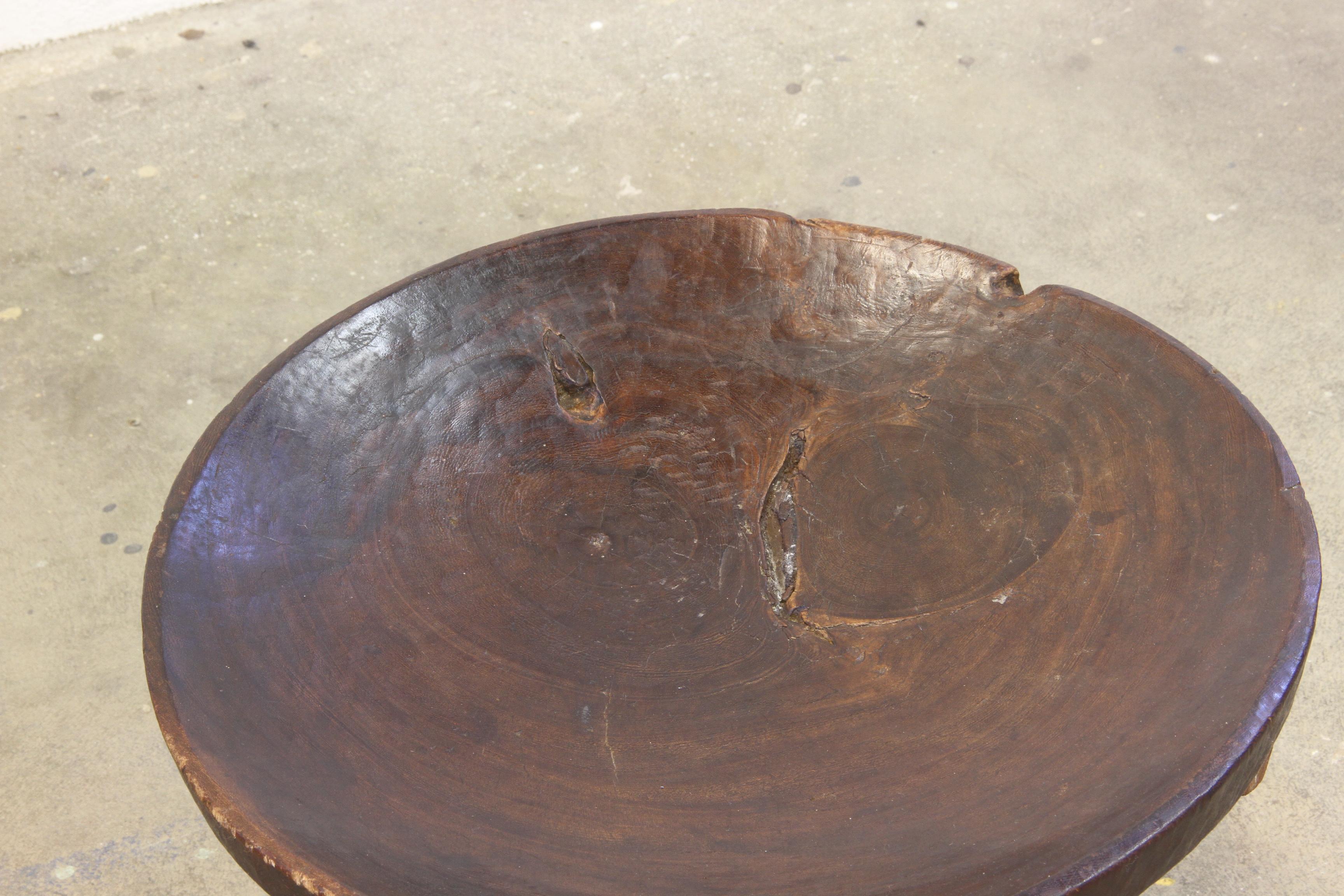 20th Century Ethiopian Stools, from Africa 'Oromo’ Chair Three-Legged hand carved For Sale