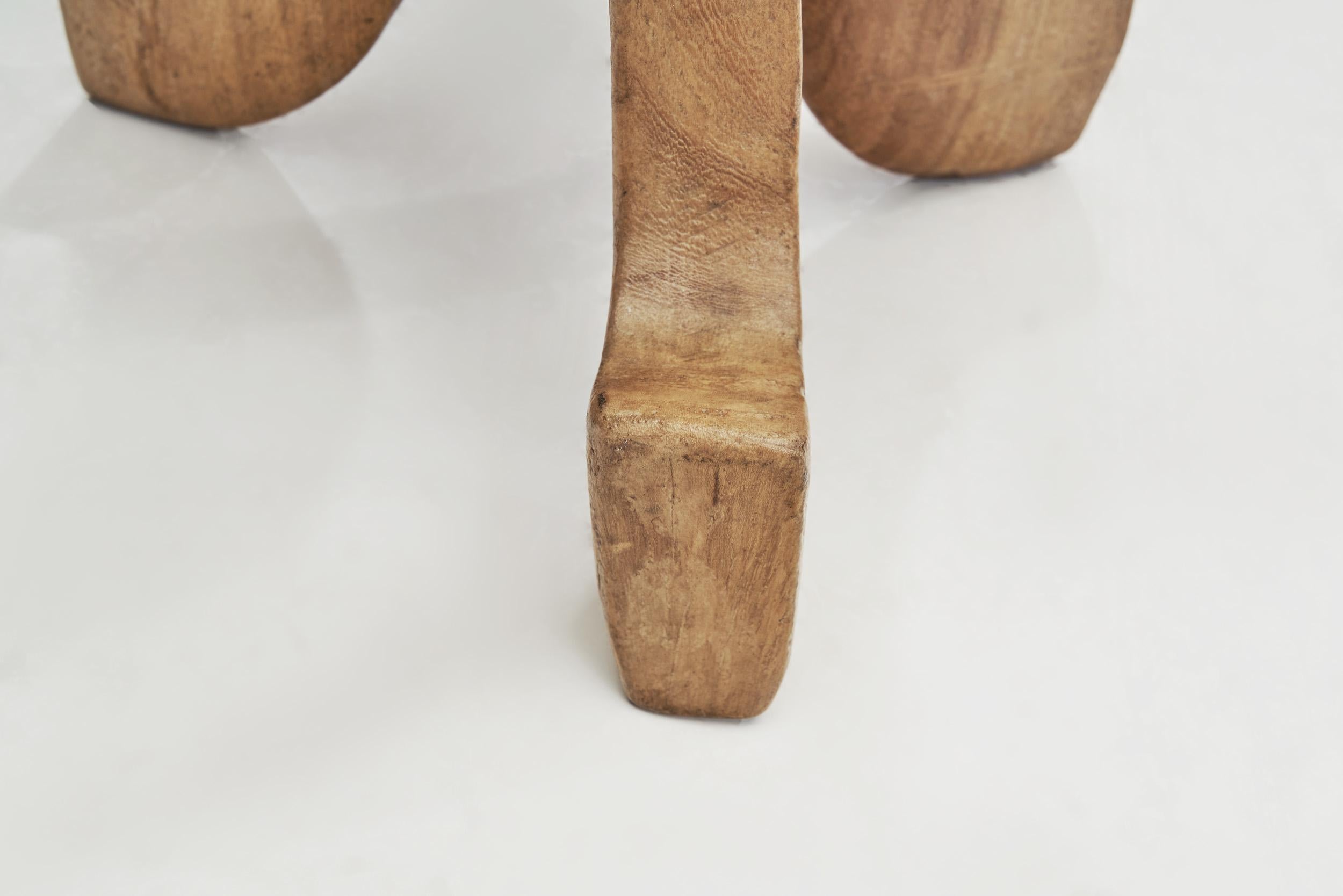 Ethiopian-Style Stool with Scrolled Legs, Norway, First Half of the 20th Century 8