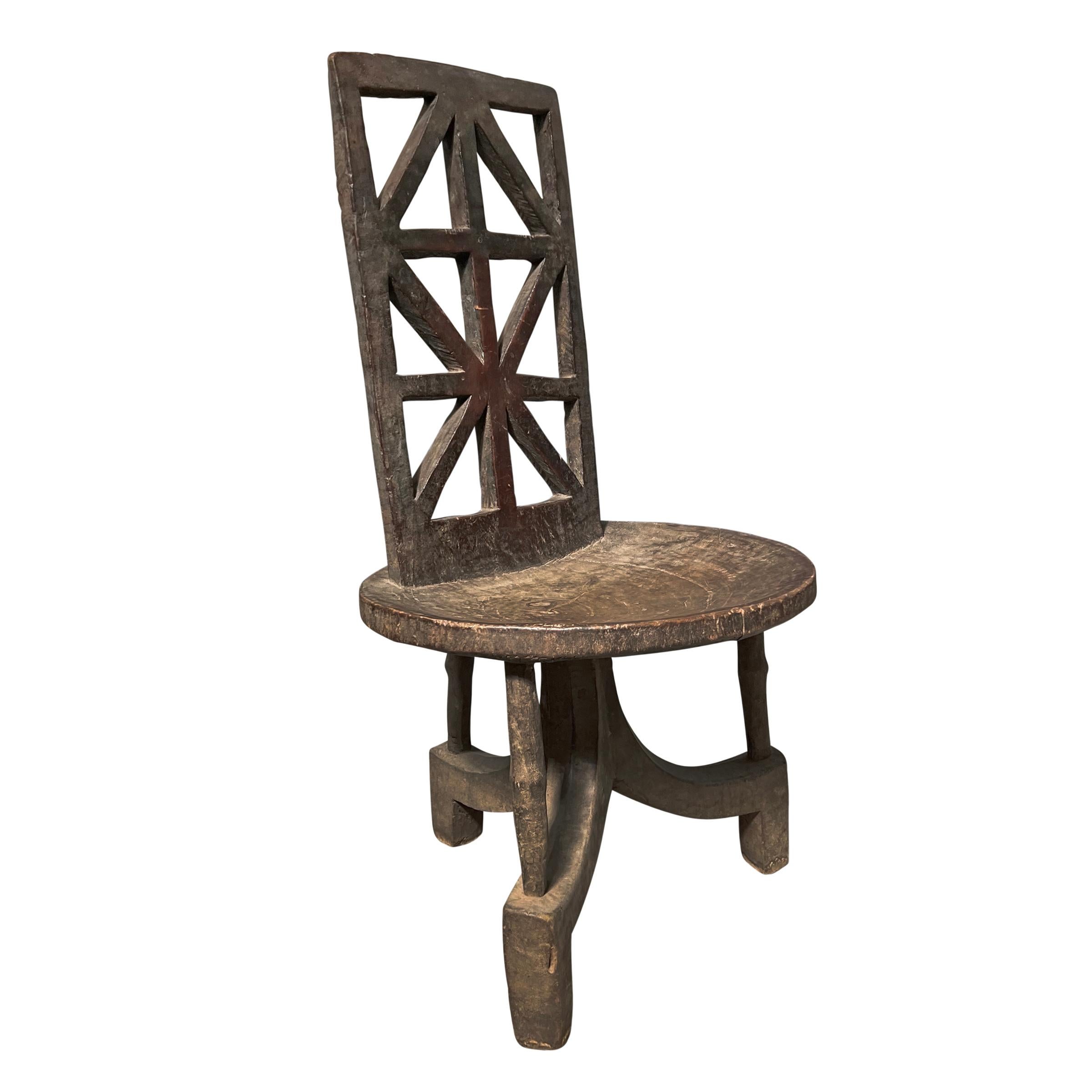 Hand-Carved Ethiopian Walga Chair