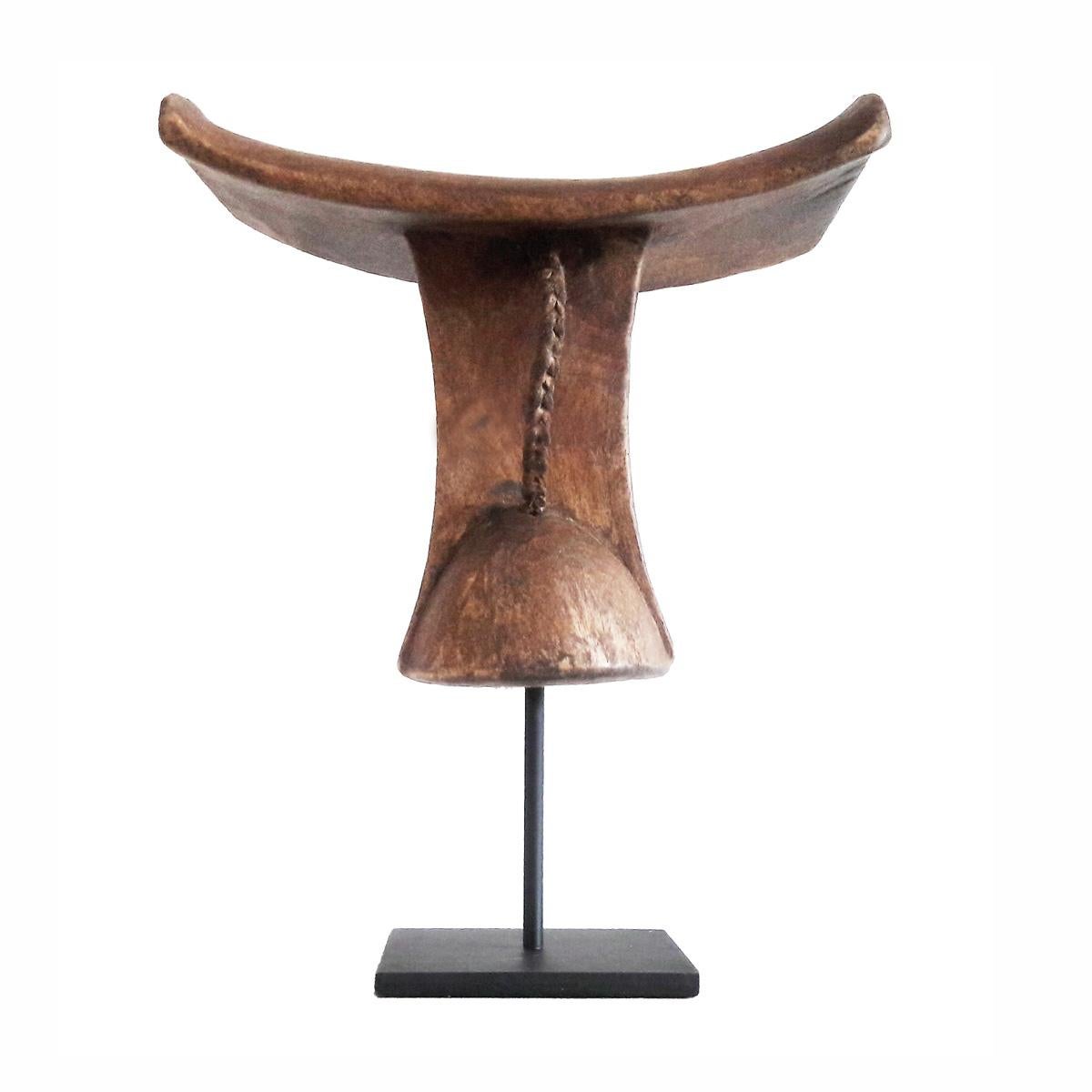 Hand-Carved Ethiopian Wood Headrest