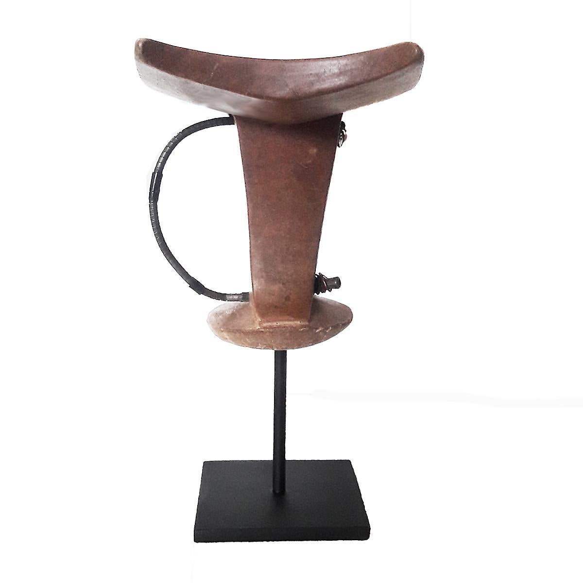 Hand-Carved Ethiopian Wood Headrest