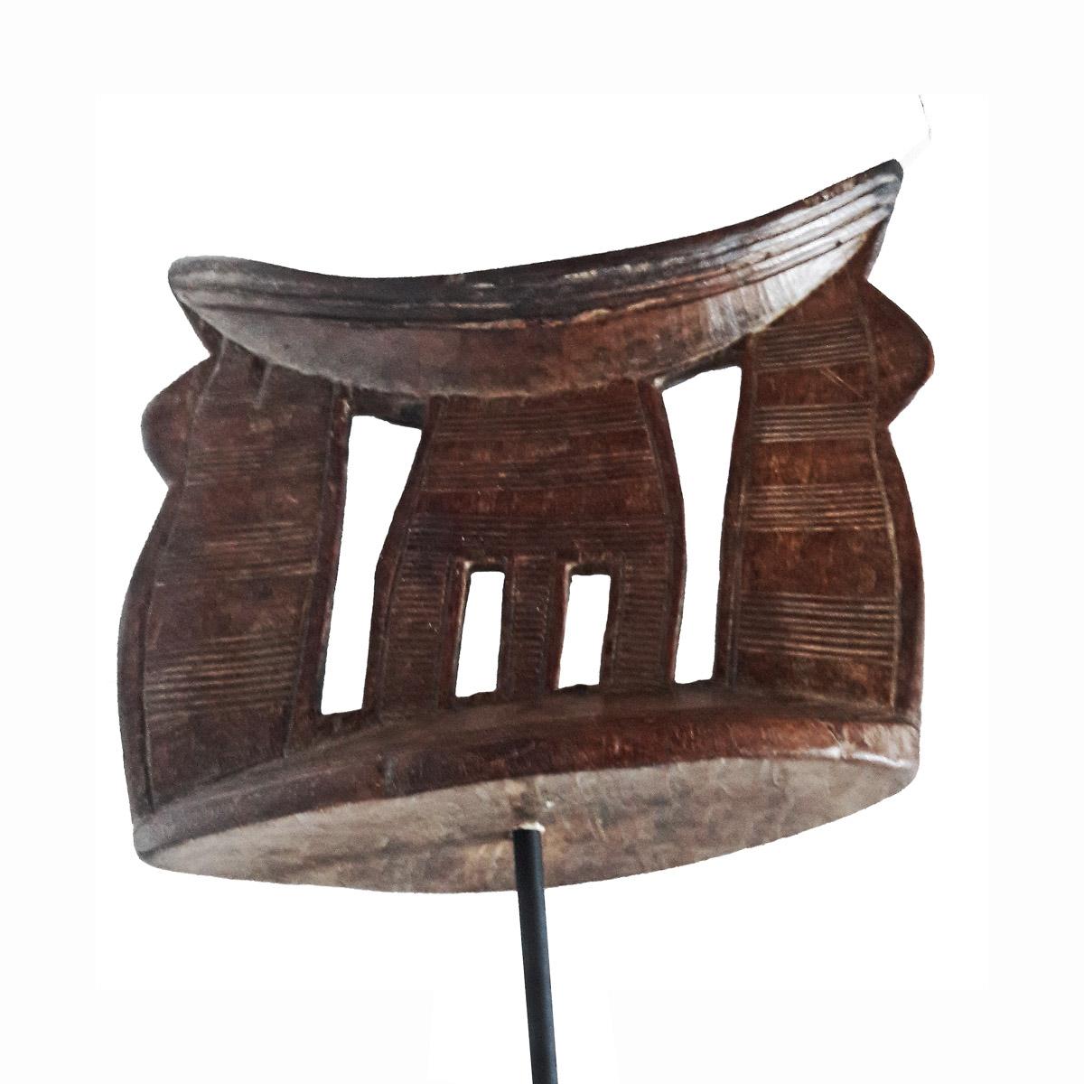 Teak Ethiopian Wood Headrest