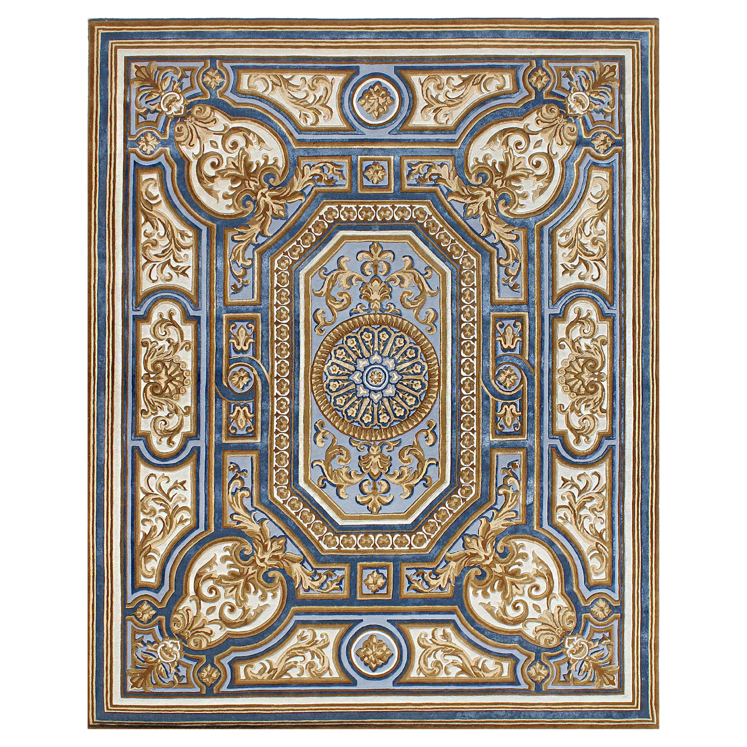 ETHNA - Tapis transitionnels en laine et soie touffetés à la main, multicolores, par mains en vente