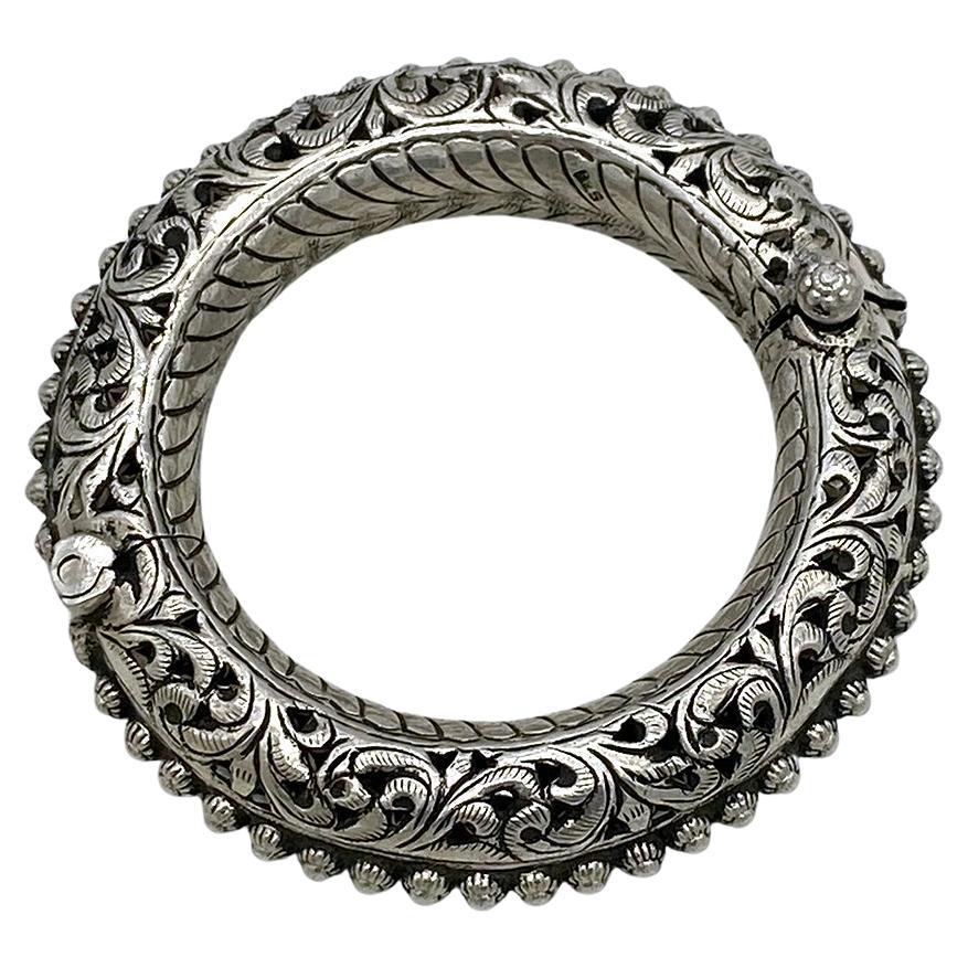 Bracelet audacieux en argent sterling fait à la main