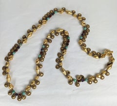 Ethnic Inspired Charm Necklace, 1980's