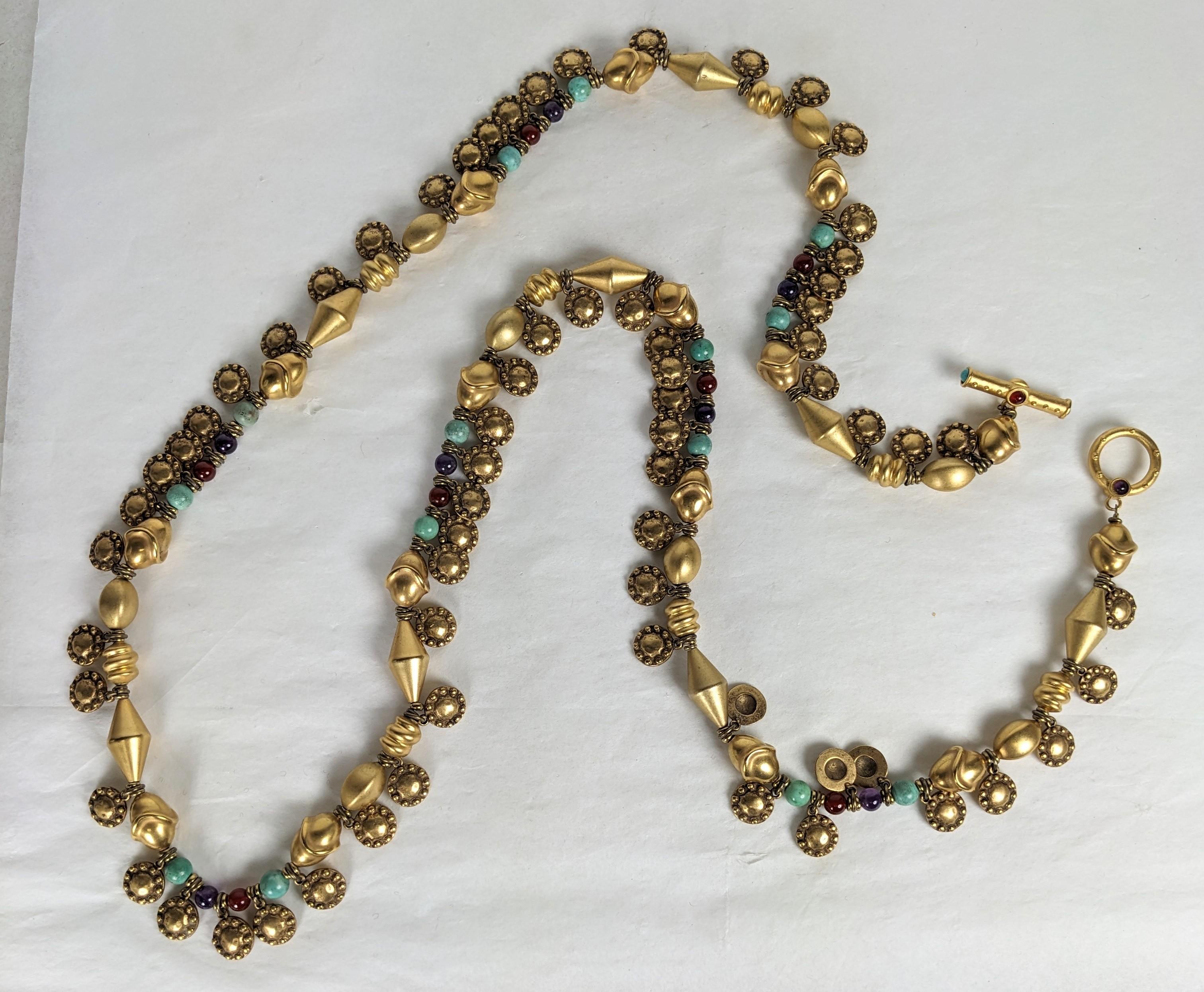 Artigiano Collana di charme di ispirazione etnica, anni '80 in vendita