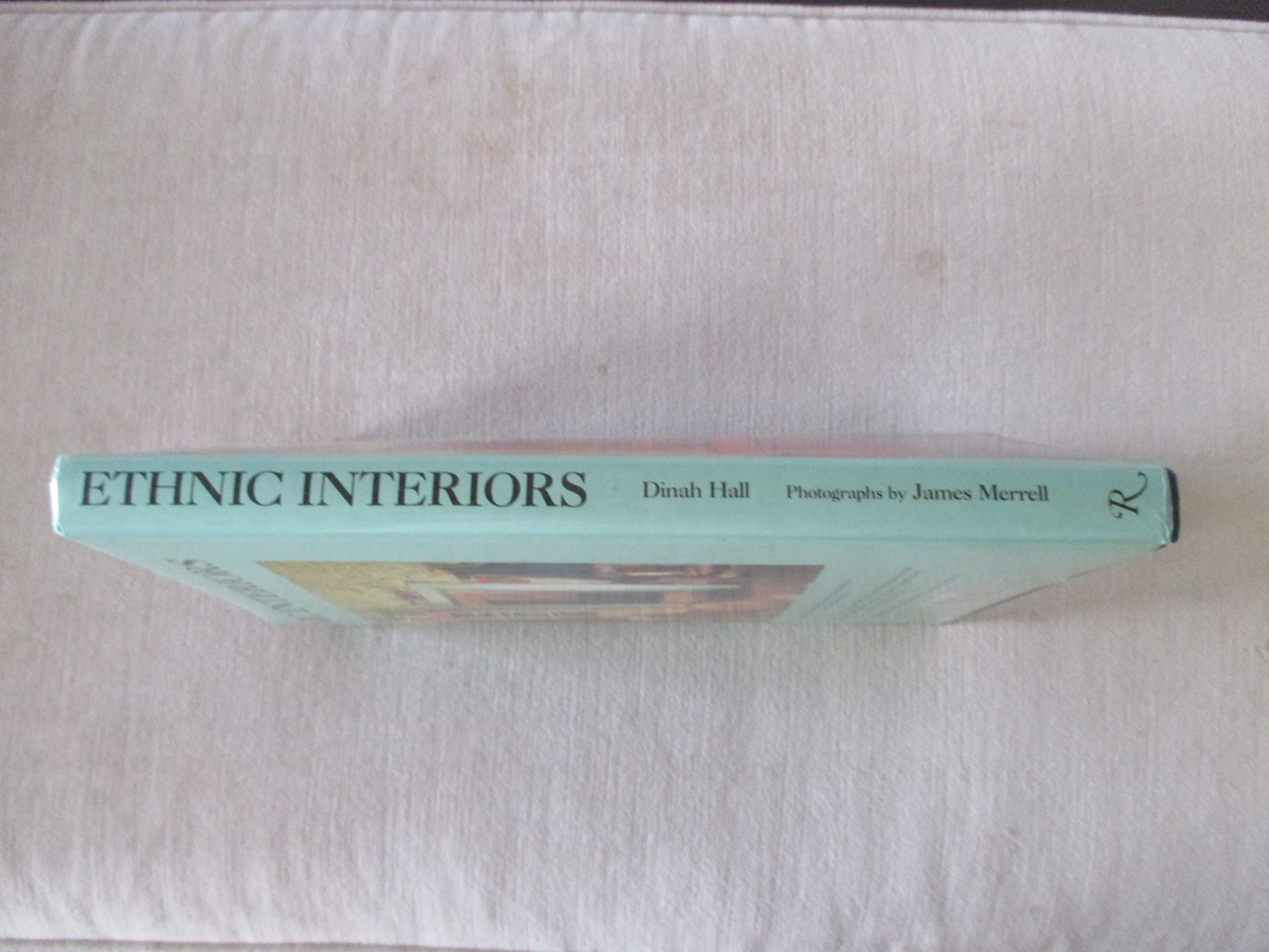 Ethnic Interiors Hardcover Book by Dina Hall In Good Condition In Oakland Park, FL