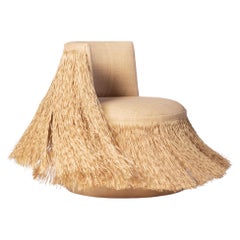 Ethnic Straw Armchair by +55design Brazilian Design with Indigenous Craft