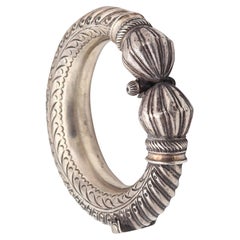 Bracelet jonc ETHNIC TRIBAL 1880 antique Rajasthan Southern
