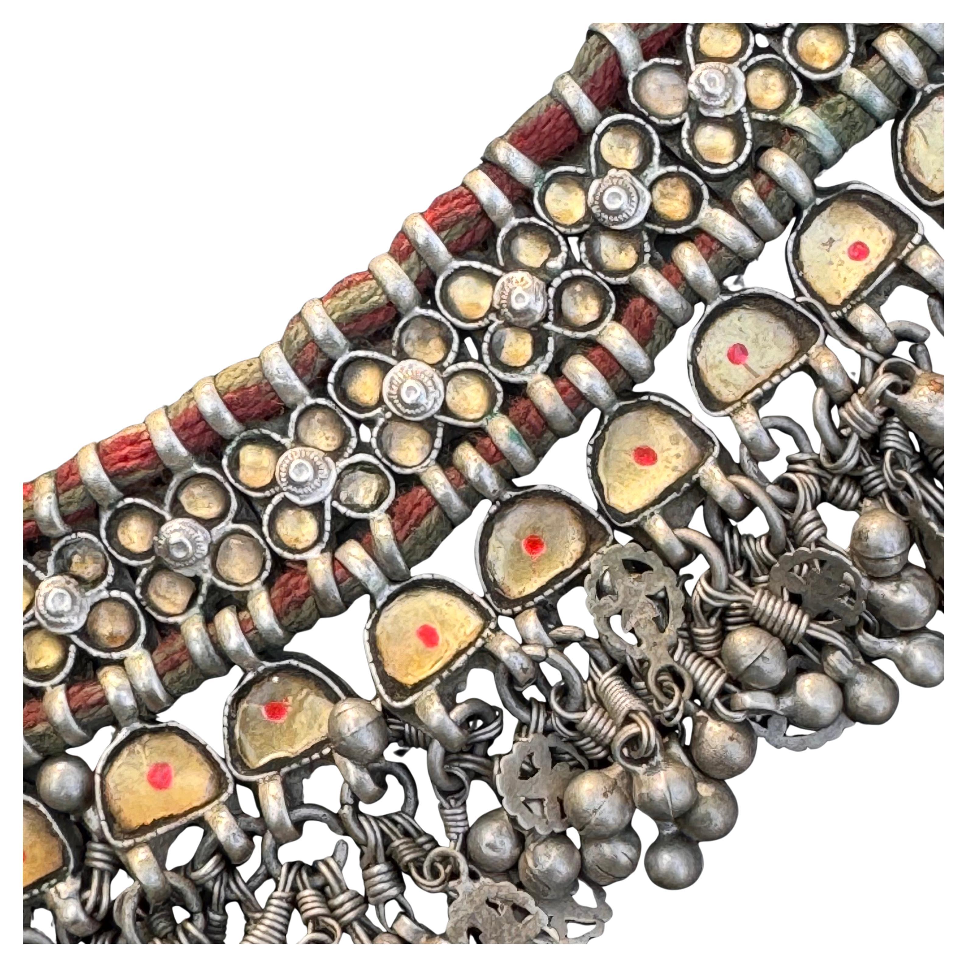 Collier ras du cou Ethnic Tribal Handcraft en argent en vente