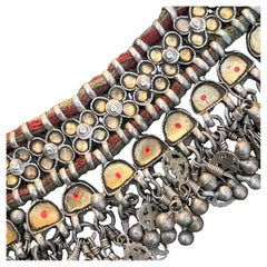 Ethnic Tribal Handcrafted Silver Collar Choker Necklace