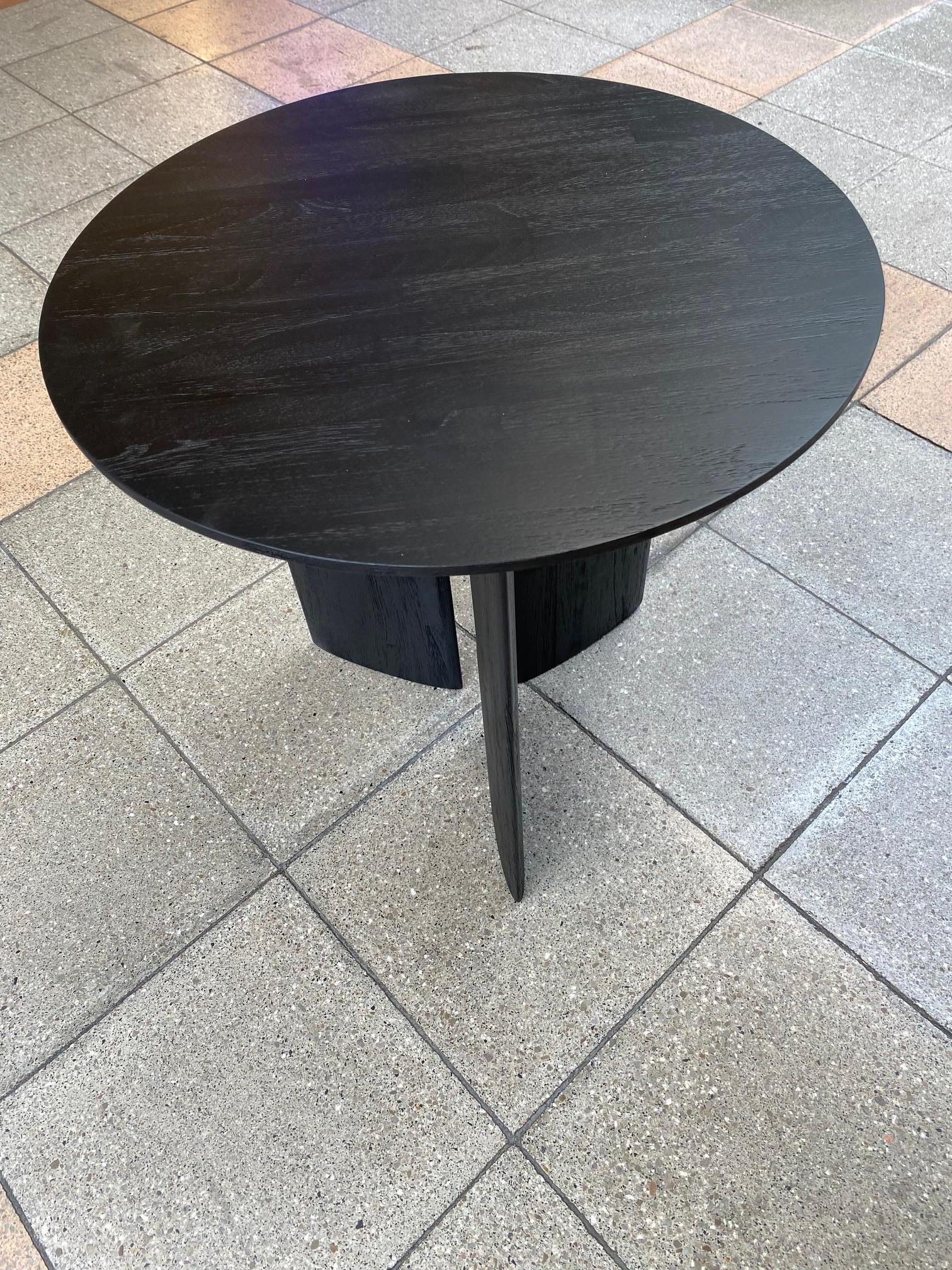 Ethnicraft Table Black varnished teak In Good Condition For Sale In Saint ouen, FR