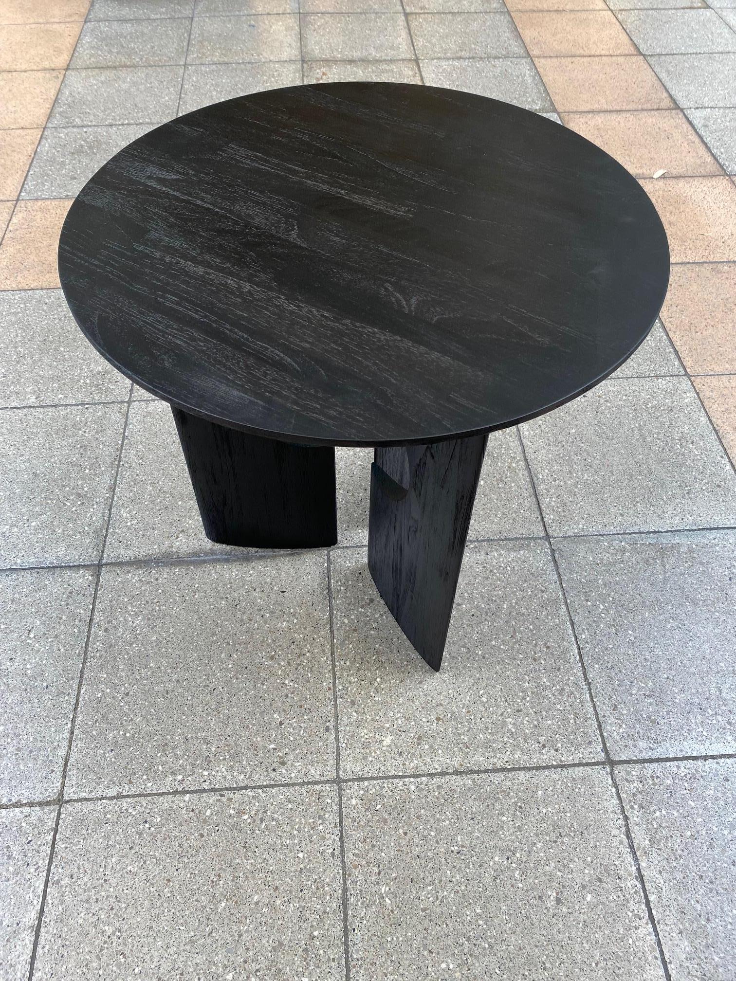 Teak Ethnicraft Table Black varnished teak For Sale
