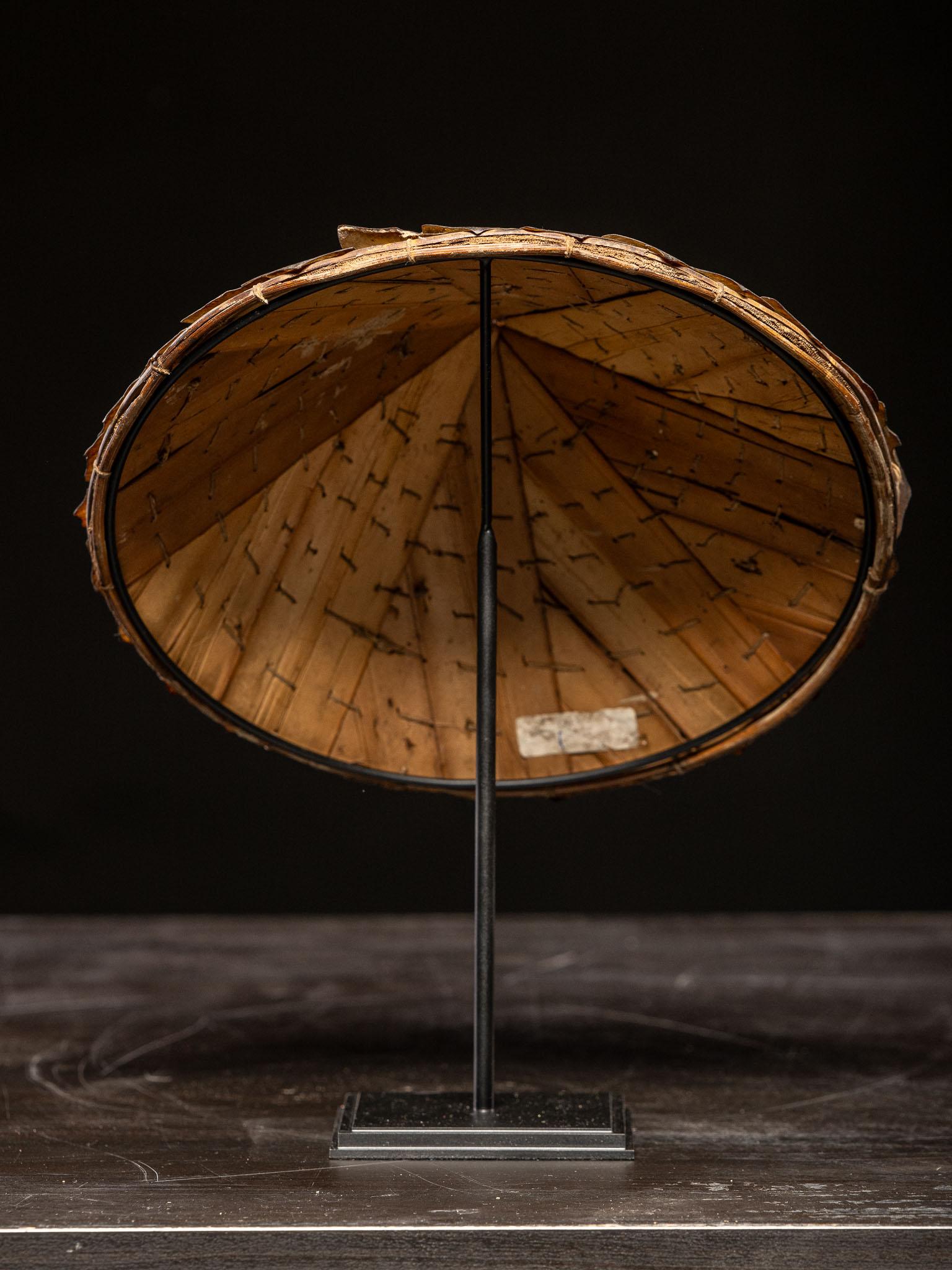 20th Century Ethnographic Fish Scale Hat Handmade Molucca, Indonesia. For Sale