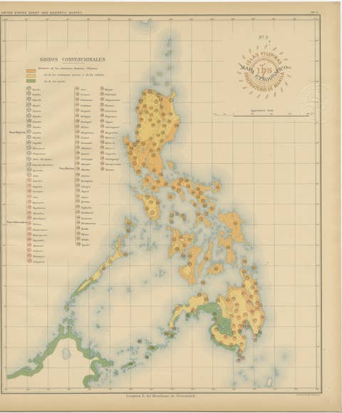 Ethnographic Map of the Philippine Islands – Observatorio de Manila, 1899