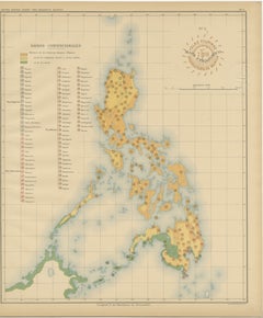 Ethnographic Map of the Philippine Islands – Observatorio de Manila, 1899