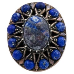 Vintage Ethnographic Ring with Lapis Lazuli