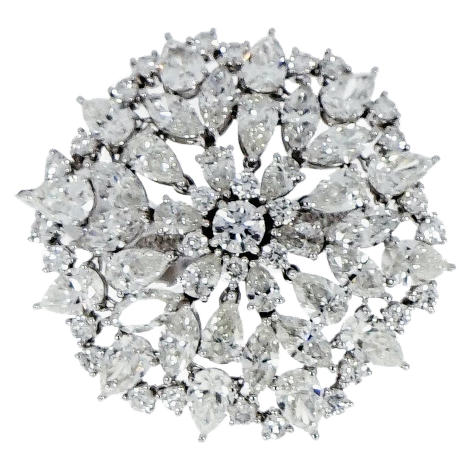 Etho Maria Floral Diamond White Gold Cocktail Ring