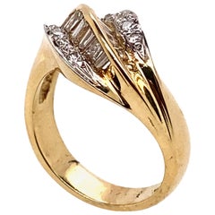 Ethonica Diamond Cluster Ring in 14 Karat Gold Ethonica Diamond Cluster Ring in 14 Karat Gold