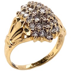 Ethonica Diamond Cluster Ring in 14 Karat Gold