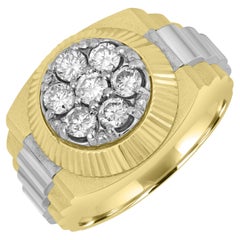 Ethonica Siegelring aus 14 Karat Gold mit Diamanten