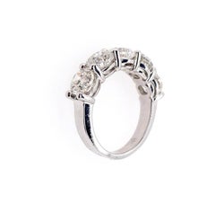Five-Stone Diamond Band in 18 Karat Gold