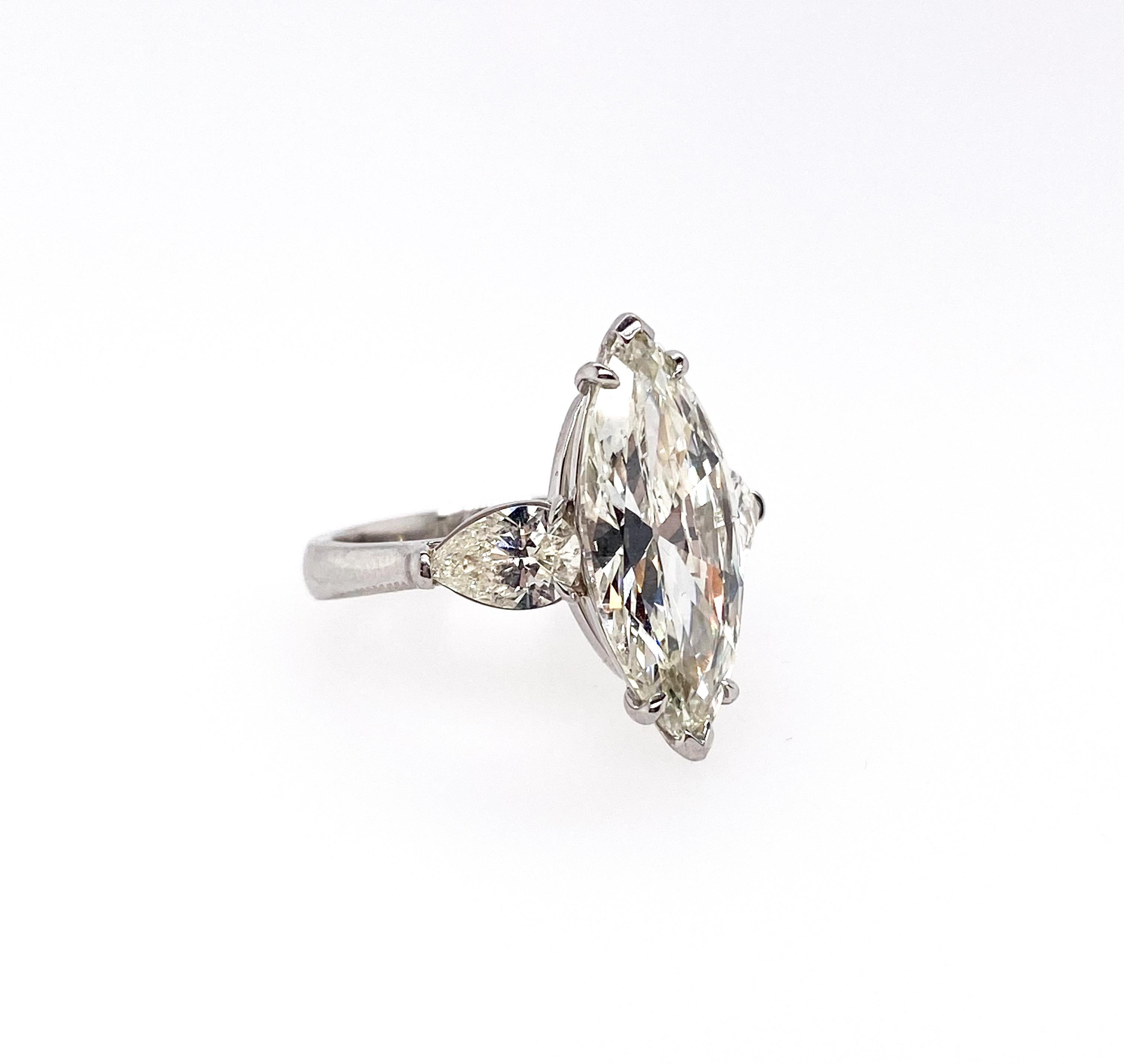 4 carat marquise diamond ring