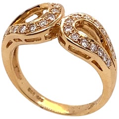 Ethonica Infinity Diamond Ring in 14 Karat Gold