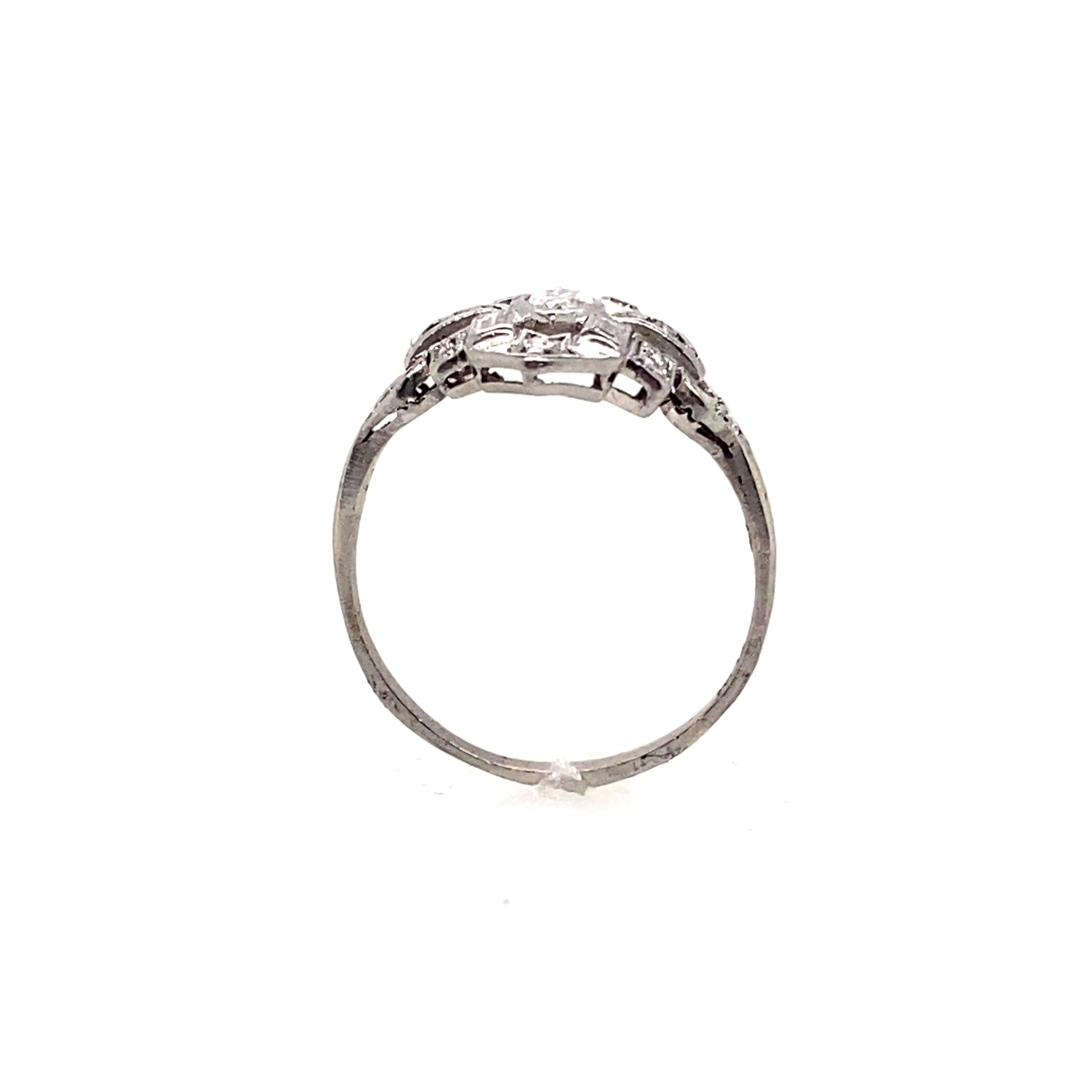 Contemporary Ethonica Lolita Diamond Ring in Platinum For Sale