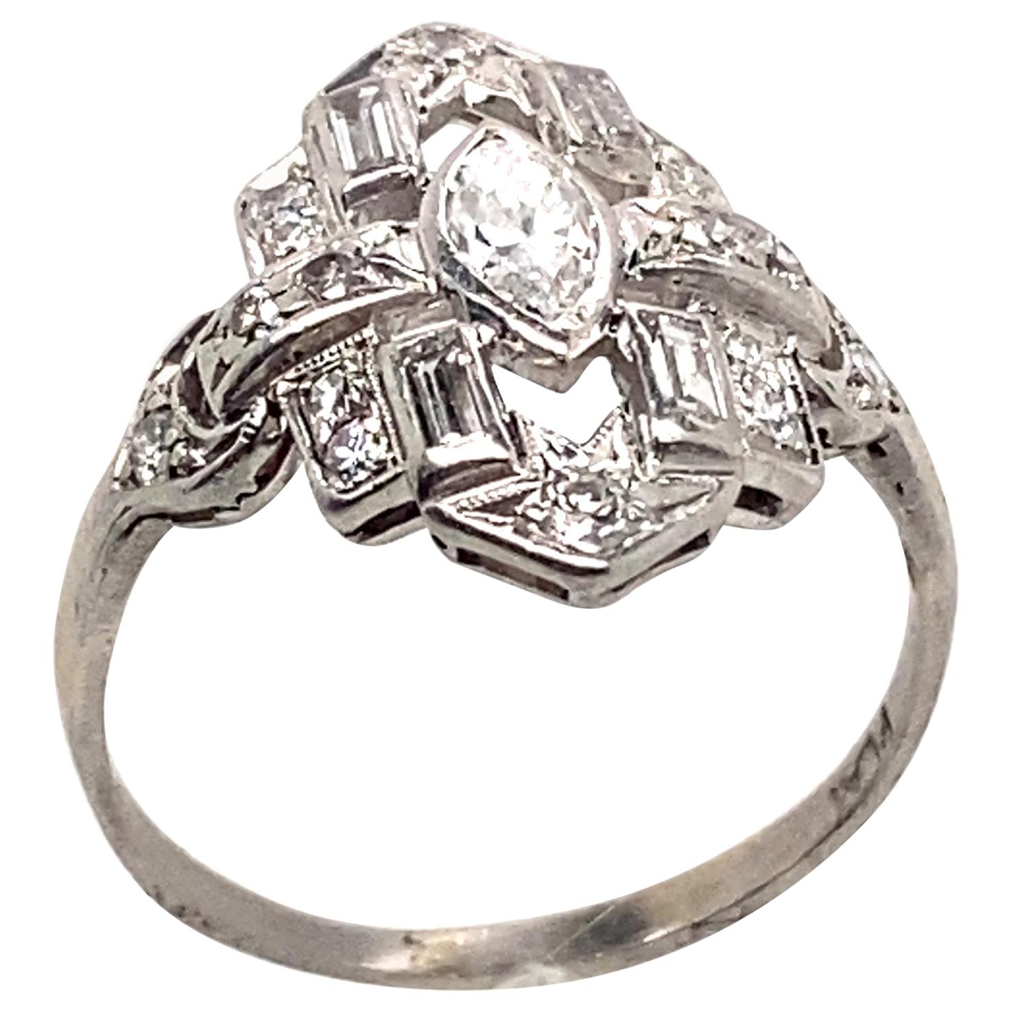 Ethonica Lolita Diamond Ring in Platinum