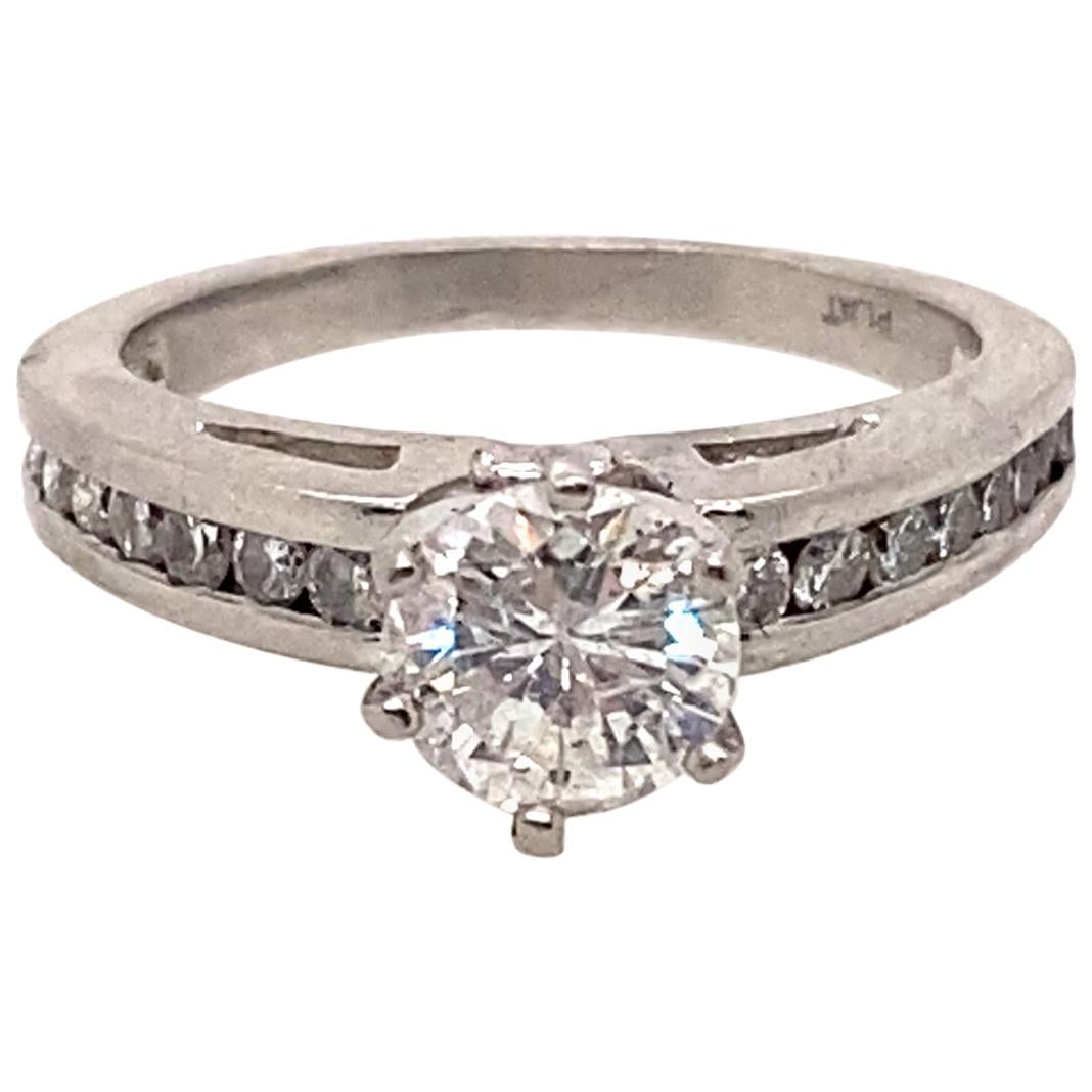 Ethonica Solitaire Diamond Ring in Platinum