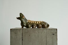 Etie van Rees Style Studio Pottery Phantasy Creature Mid 20th Century