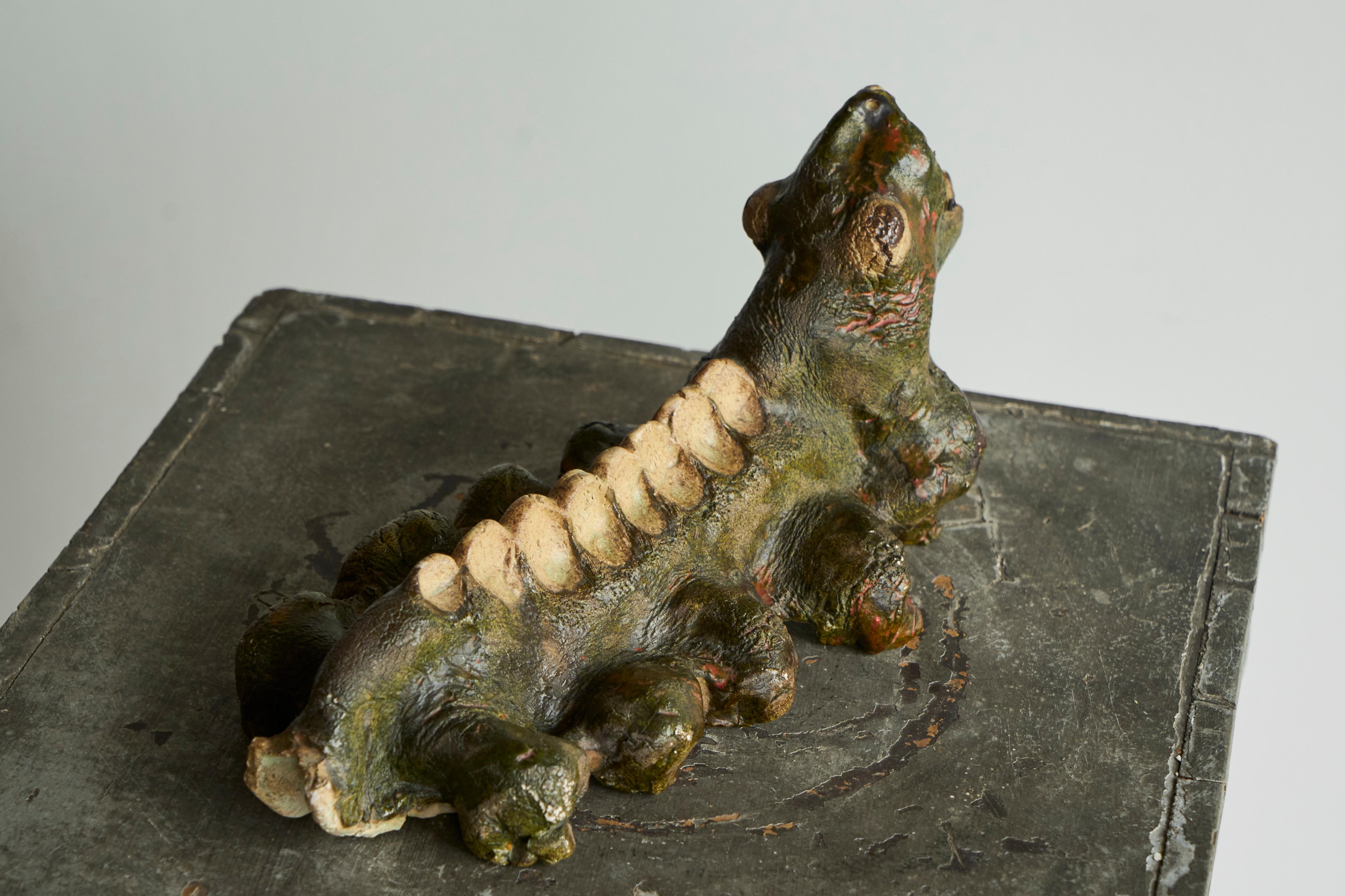 Europeo Studio Etie Van Rees Studio Pottery Creatura Fantastica Metà del XX Secolo in vendita