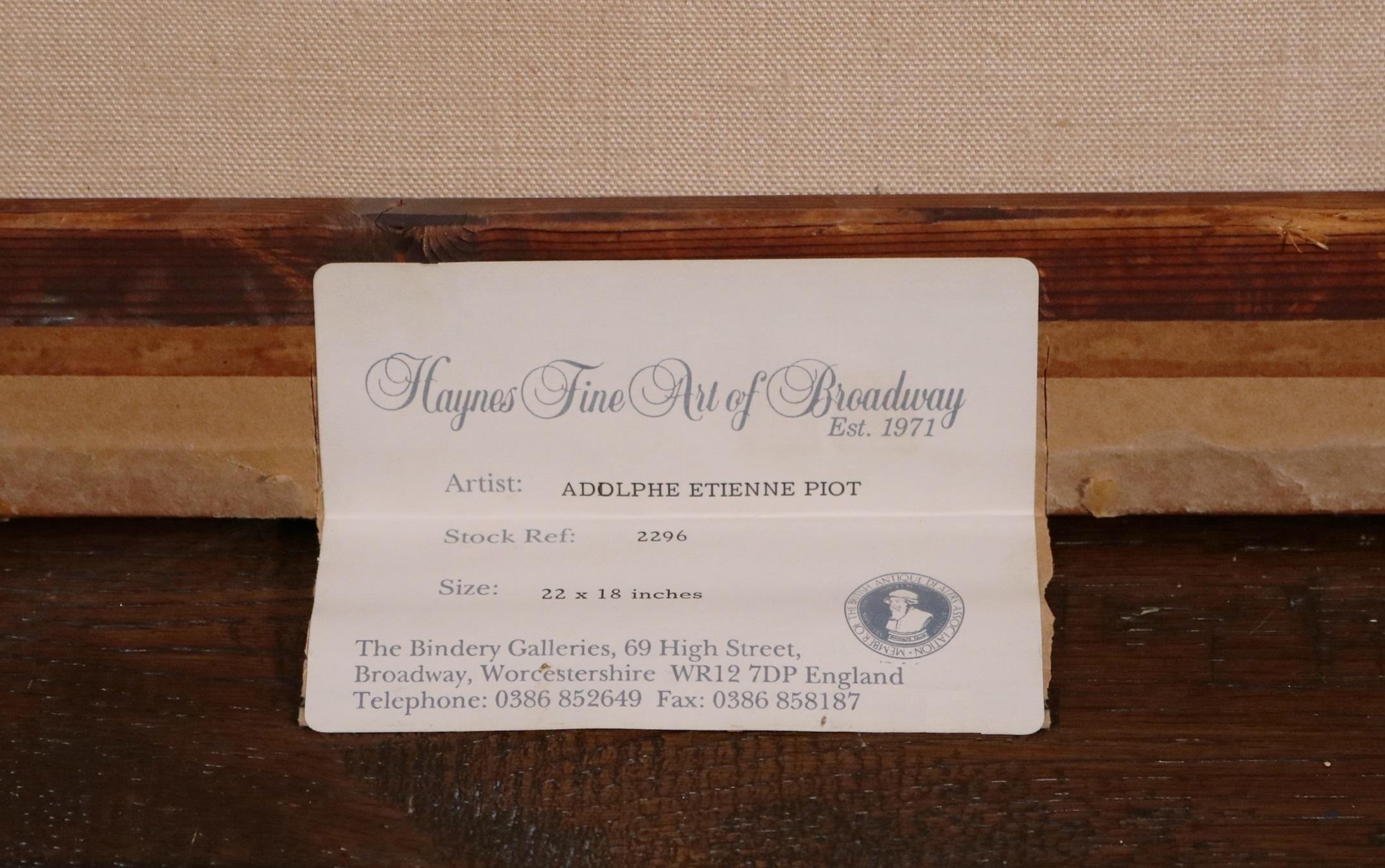 Peinture à l'huile du 19e siècle représentant une jeune fleuriste parisienne de la Belle Epoque en vente 5