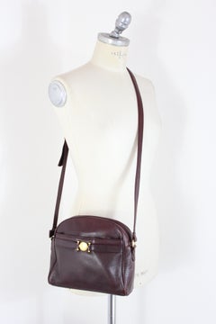 Etienne Aigner Borsa a tracolla in pelle bordeaux anni '80