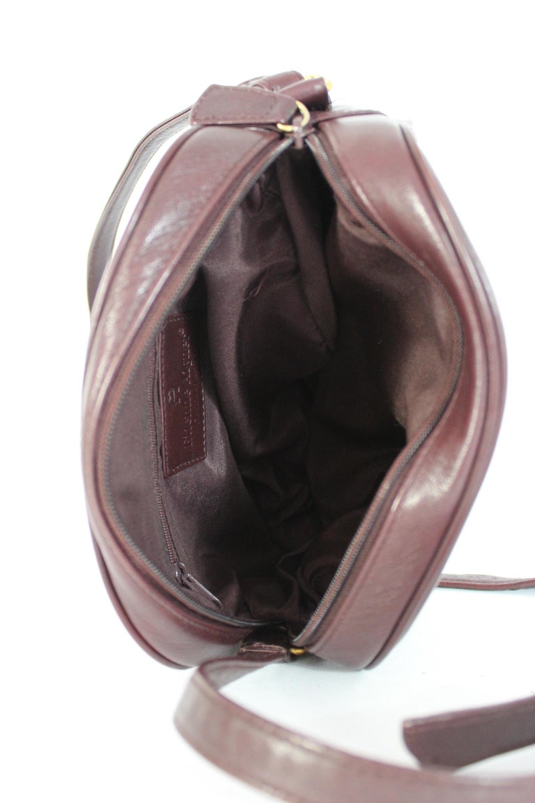 Etienne Aigner Burgundy Leather Shoulder Bag 1980s For Sale at 1stDibs