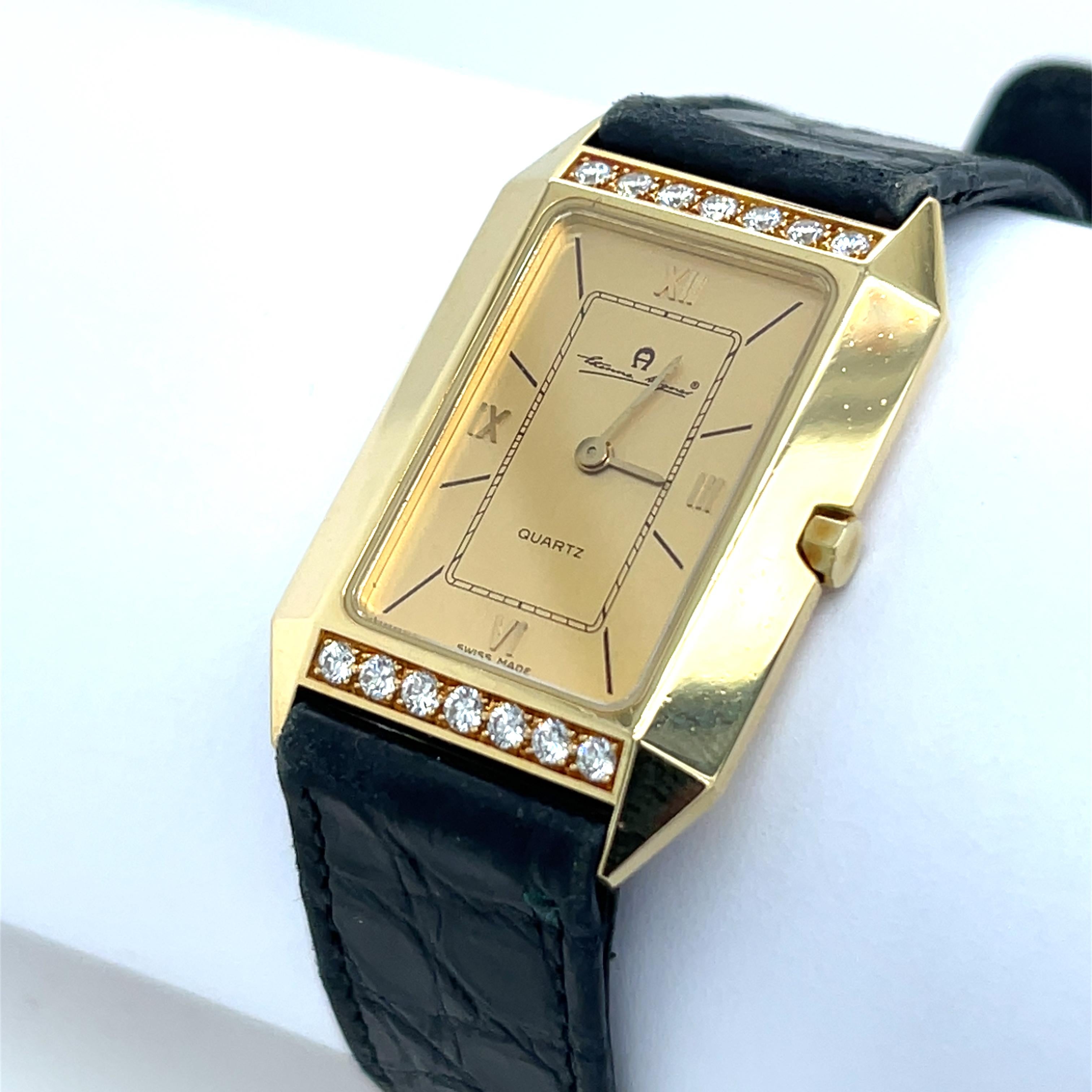 Orologio da polso da donna Etienne Aigner - Cassa in oro giallo 750, movimento al quarzo in vendita 3