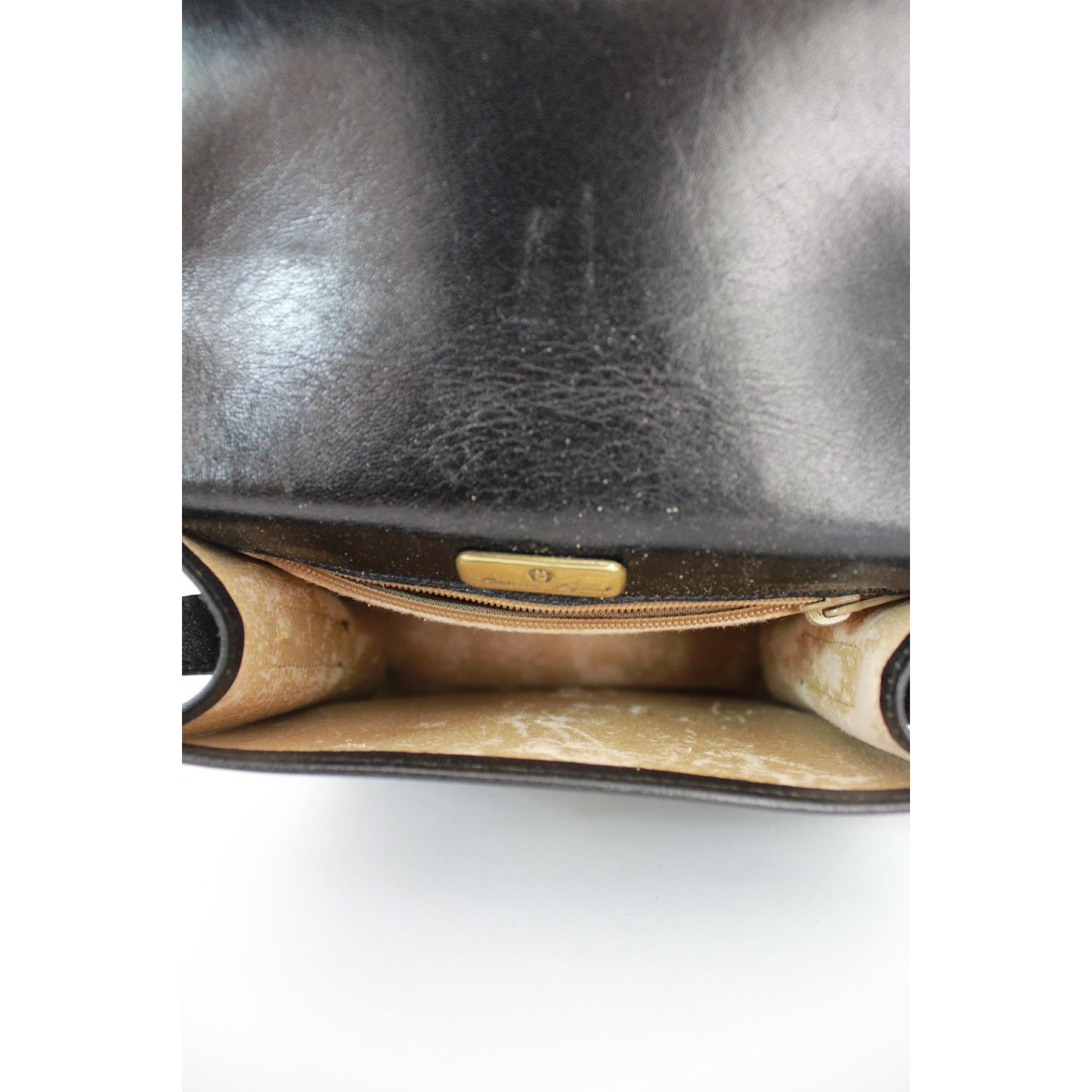 Etienne Aigner Leather Black Shoulder Bag 1