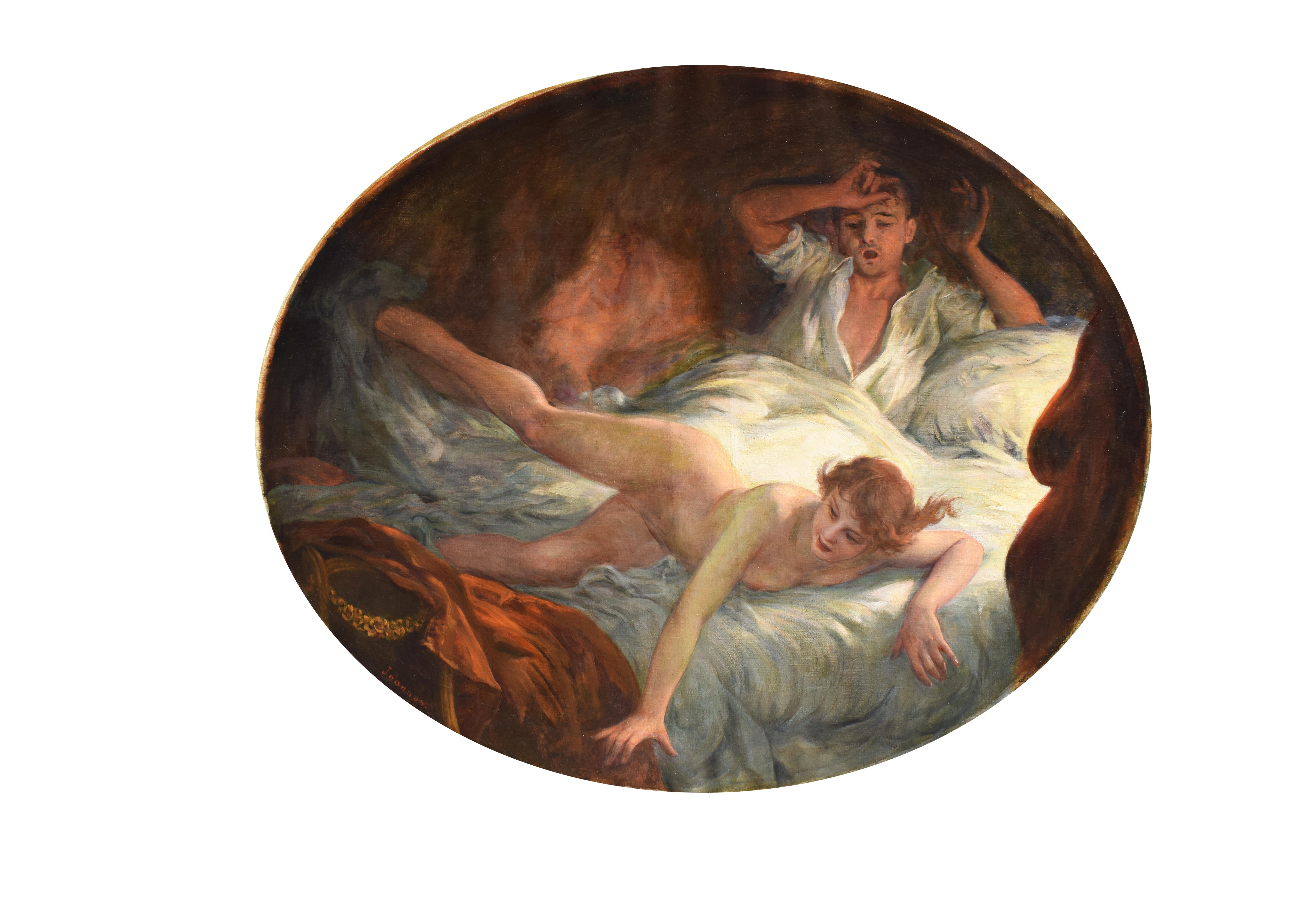 Interior Painting di Etienne Albert Joannon Navier - La metamorfosi di una gatta