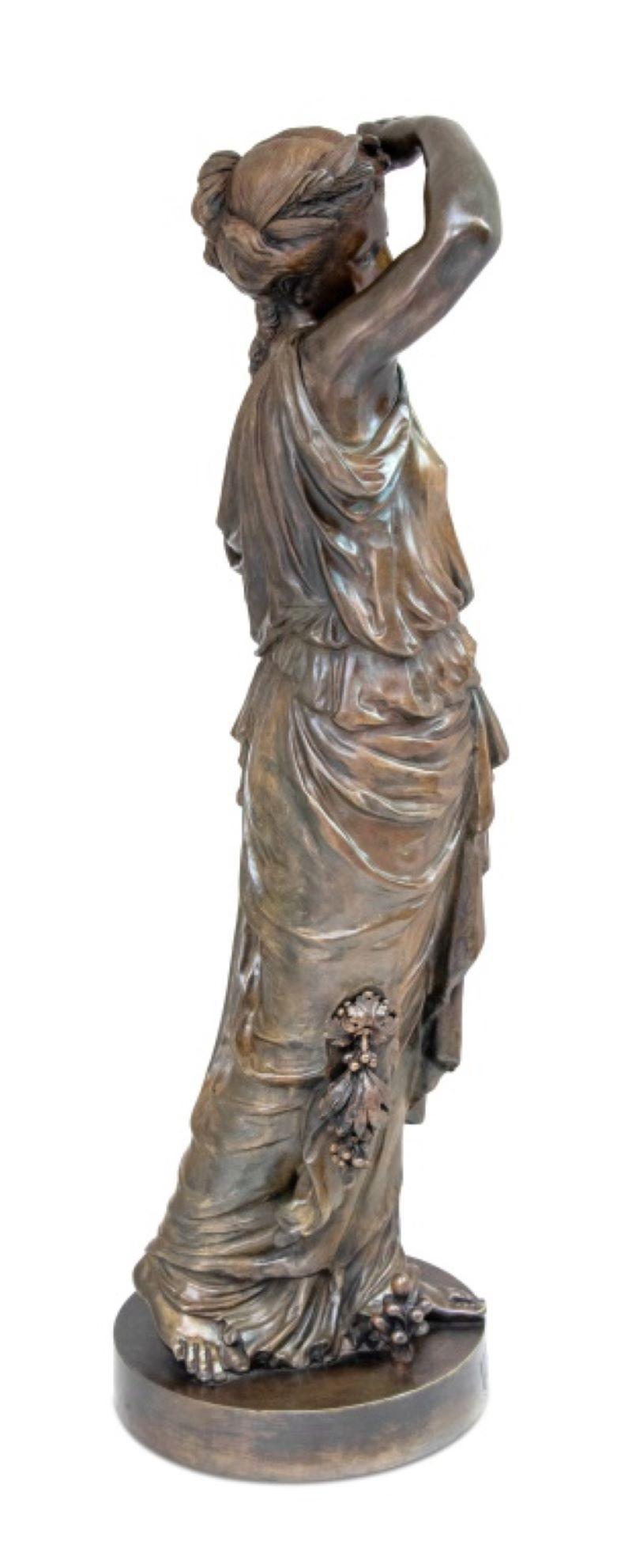 Etienne Alexandre Stella (francés, XIX-1892) Escultura de bronce patinado 