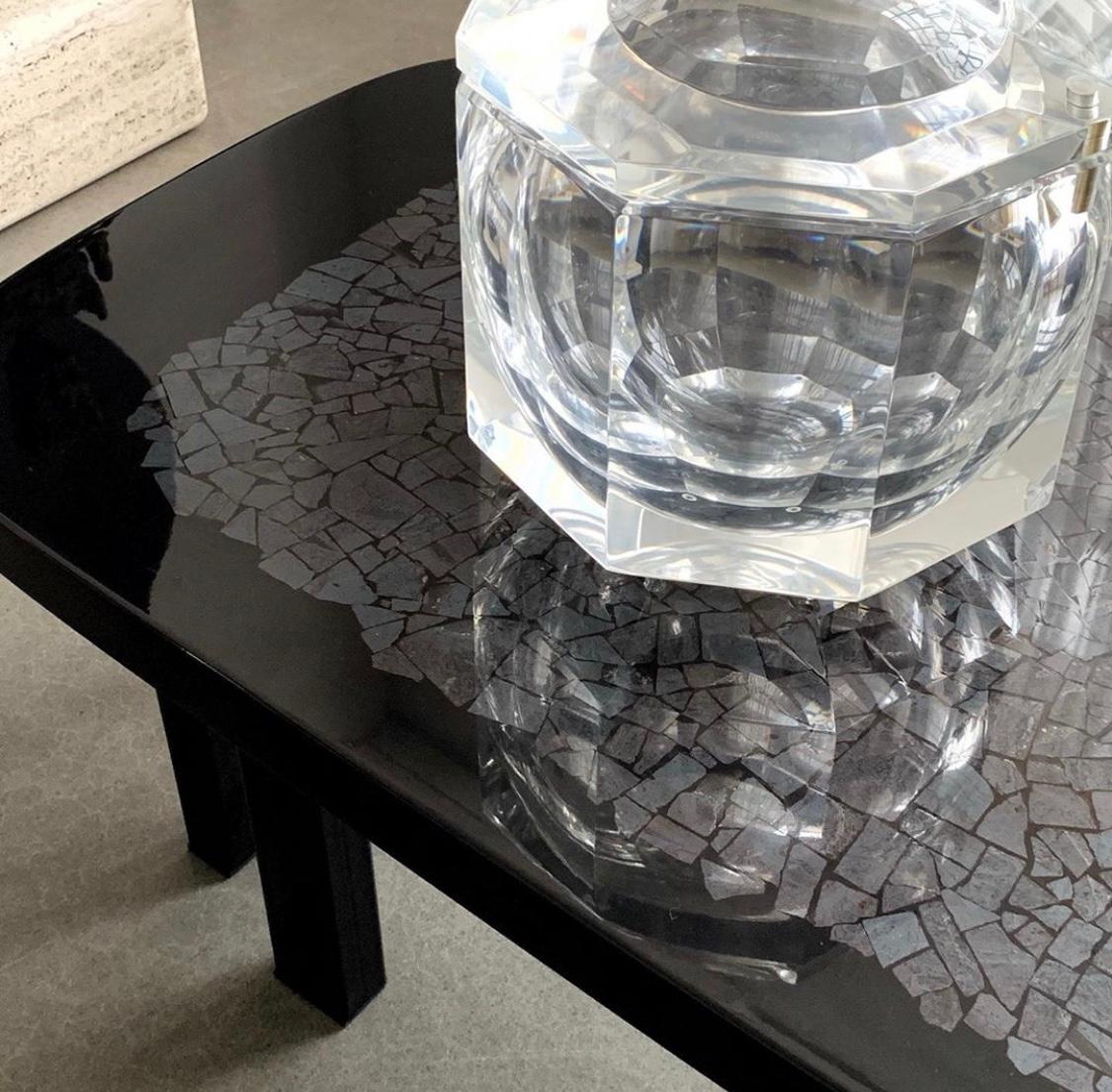 Etienne Allemeersch Hematite Inlaid Coffee Table 2