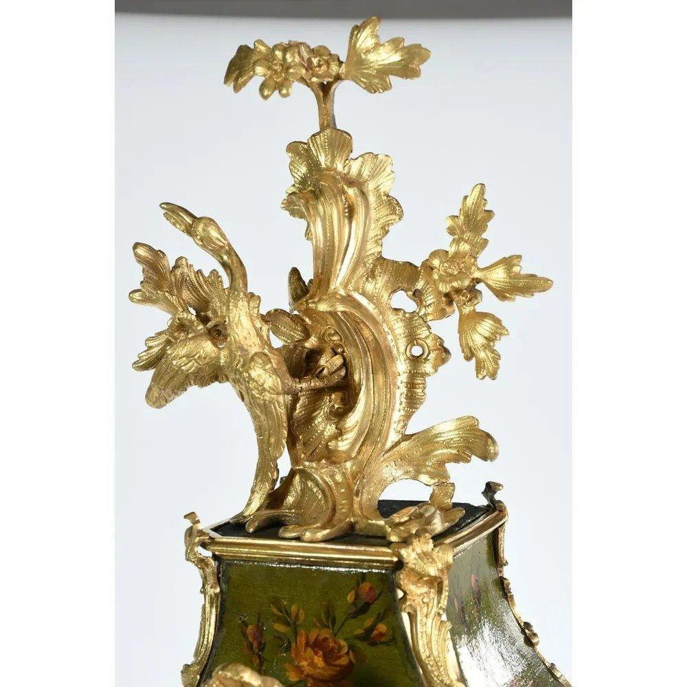 Spektakuläres Kaminsims im Stil Louis XV, signiert Etienne Baillon in Paris im Angebot 2