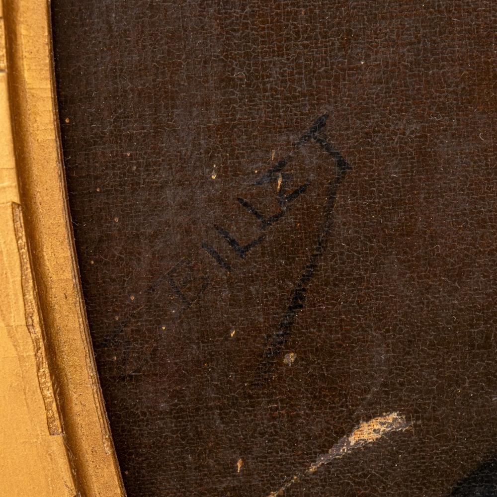 Etienne Billet Retrato de William H. Fitch Óleo sobre lienzo en venta 5