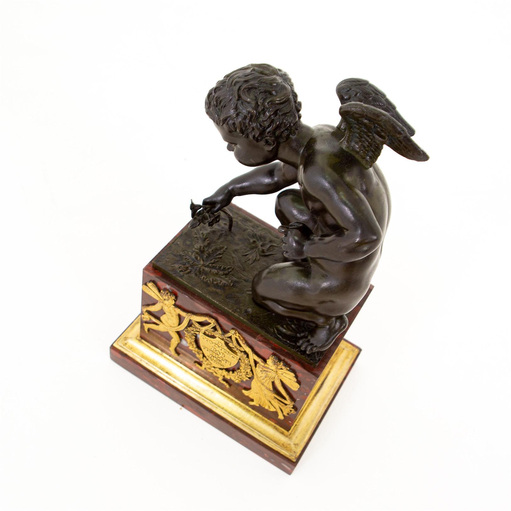 Étienne Blavet Bronze Putti 'Deux Amours', France, c. 1810 12
