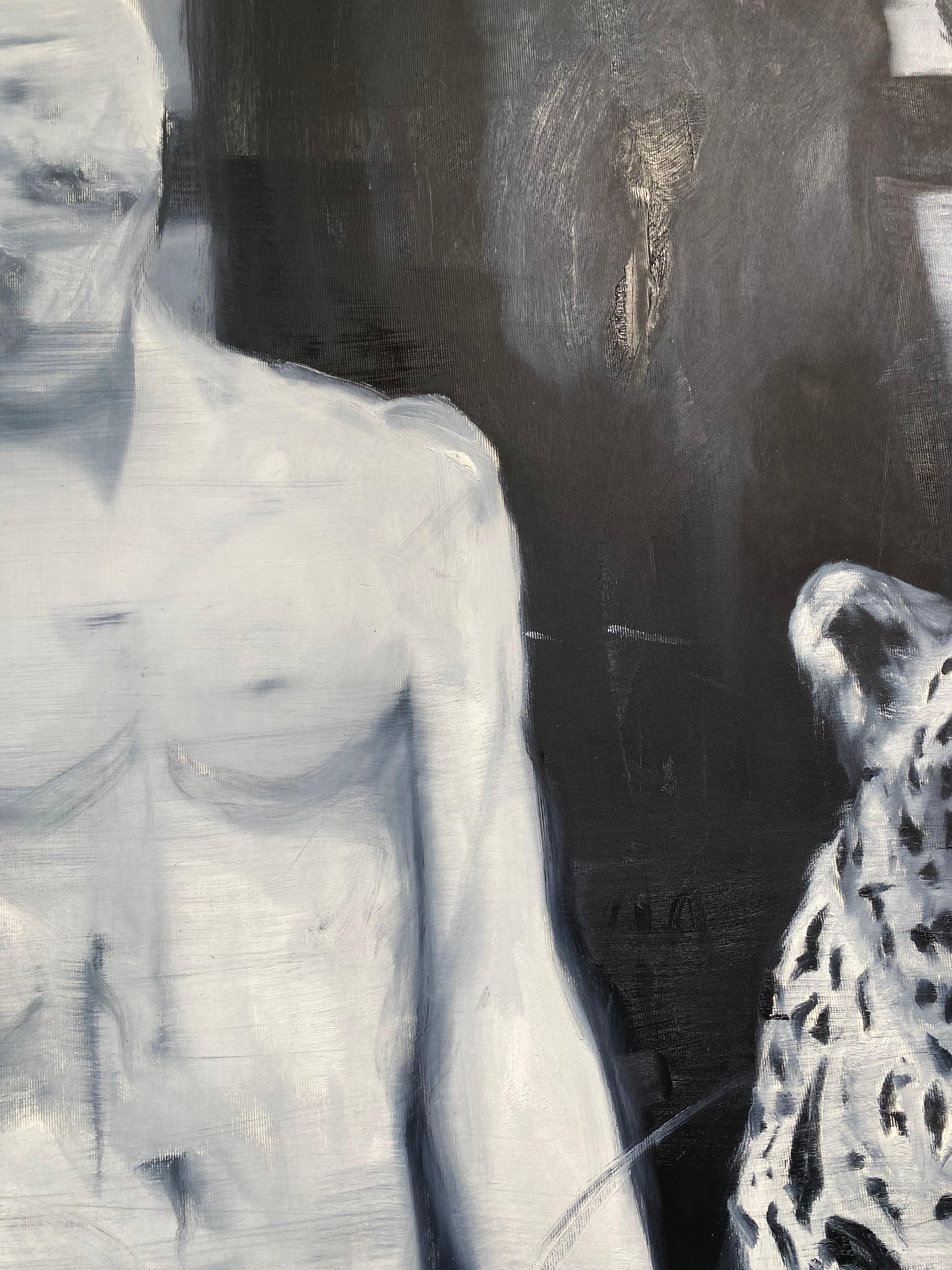 Etienne Cail (B.1991)
Léopard, Atelier 1
Huile sur toile signée et datée au dos
160x 120 cm /  63 x 47.2 inches
2018
LE TABLEAU SERA EXPEDIE ROULE, IL FAUDRA LE FAIRE REMETTRE SUR CHASSIS.
CONTACTER LE VENDEUR A CE SUJET POUR TOUTE
