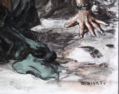 „Jeux de Fillettes a Laghouat aus 'L'Estampe Moderne' von Ettienne Dinet