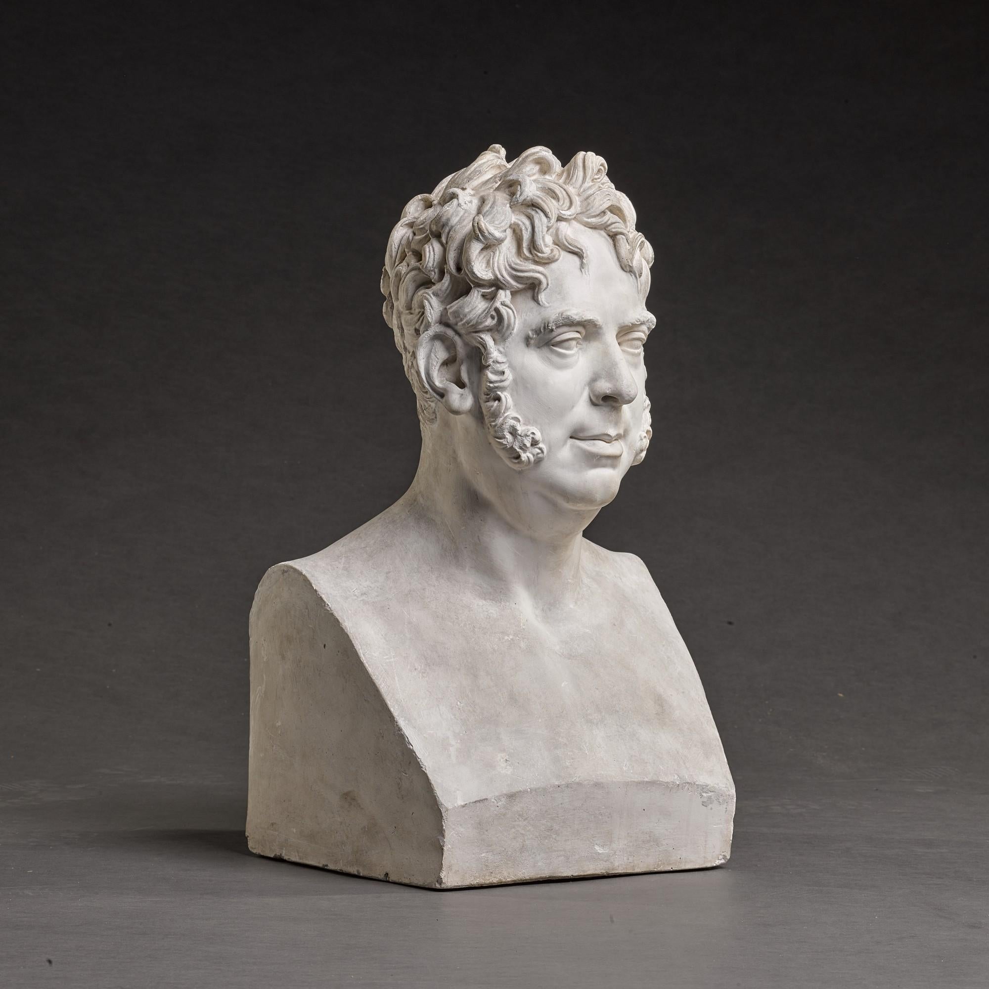 Etienne-Edouard Suc  Figurative Sculpture - General Cambronne bust in "Hermès" - Att. to E-E Suc (1802-1855)