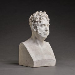 Antique General Cambronne bust in "Hermès" - Att. to E-E Suc (1802-1855)