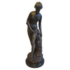 Vintage Etienne Falconet  1716-1796 La Baigneuse (The Bather) Diana at Well Sculpture  